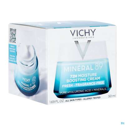 Sie sehen eine Packung Vichy Mineral 89 Creme Ohne Duftstoffe 50ml, Produktbild: 08 Vichy Mineral 89 Creme Ohne Duftstoffe 50ml, A-Nr.: 5667878 - 08