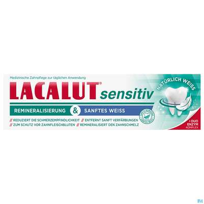 Zahncreme Lacalut/sensitiv Remineralisierung Sanftes Weiss 75ml, A-Nr.: 5754548 - 02