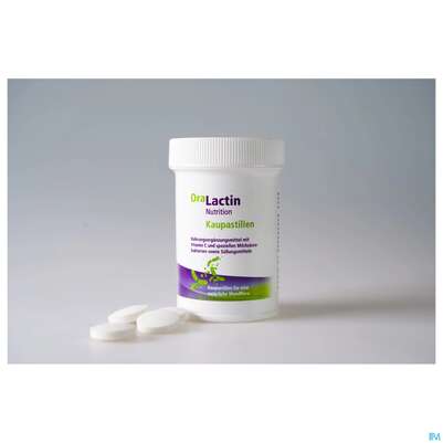 Sie sehen eine Packung Oralactin Orales Probiotikum Kaupastillen +vitamin C 30g, Produktbild: 07 Oralactin Orales Probiotikum Kaupastillen +vitamin C 30g, A-Nr.: 5750409 - 07