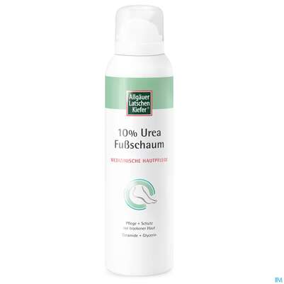 Sie sehen eine Packung Allgaeuer Latschenkiefer 10% Urea Fussschaum 150ml, Produktbild: 02 Allgaeuer Latschenkiefer 10% Urea Fussschaum 150ml, A-Nr.: 5883553 - 02