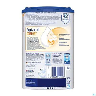 Aptamil Milch-fertignahrung Comfort Spezialnahrung 800g, A-Nr.: 4882215 - 04