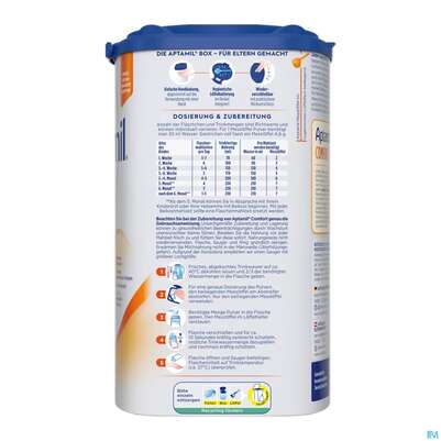 Aptamil Milch-fertignahrung Comfort Spezialnahrung 800g, A-Nr.: 4882215 - 07
