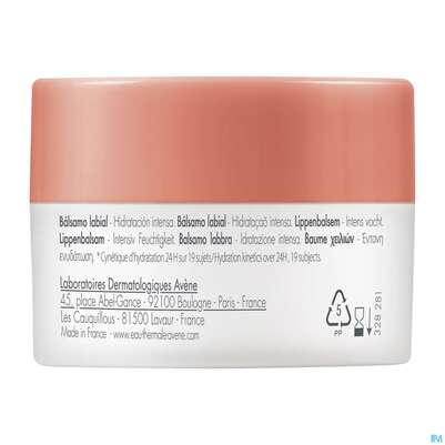 Avene Basislinie Feuchtigkeitsspendender Lippenbalsam Tiege 10ml, A-Nr.: 5939727 - 05