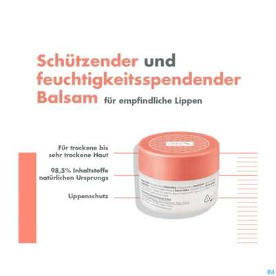 Sie sehen eine Packung Avene Basislinie Feuchtigkeitsspendender Lippenbalsam Tiege 10ml, Produktbild: 14 Avene Basislinie Feuchtigkeitsspendender Lippenbalsam Tiege 10ml, A-Nr.: 5939727 - 14