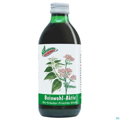 Beinwohl Aktiv Kraeuterfit Elixier Bio Kraeuter Fruechte Alkoholfrei 330ml, A-Nr.: 3961734 - 03