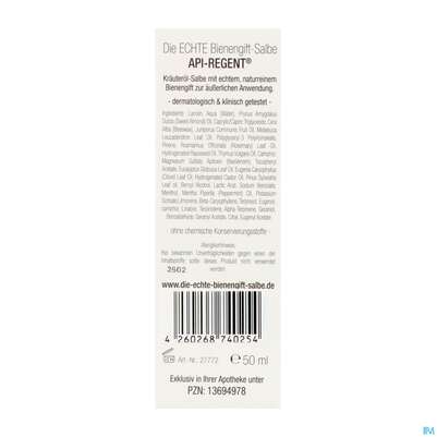 Bienengift Salbe Echt Api Regent 50ml, A-Nr.: 5849467 - 06