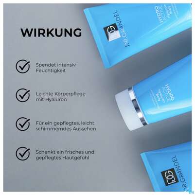 Sie sehen eine Packung Dr.grandel Hydro Active Hyaluron Body 41539 150ml, Produktbild: 04 Dr.grandel Hydro Active Hyaluron Body 41539 150ml, A-Nr.: 5893540 - 04