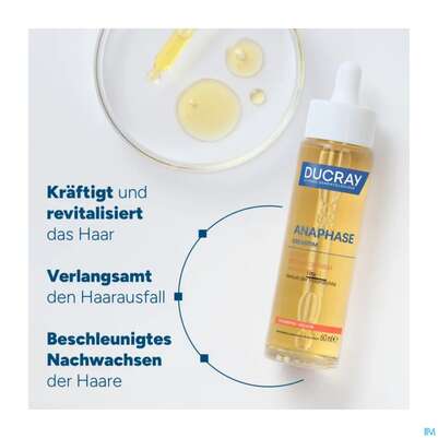 Sie sehen eine Packung Ducray Lotion Anaphase/creastim Haarausfall Temporaer 60ml, Produktbild: 05 Ducray Lotion Anaphase/creastim Haarausfall Temporaer 60ml, A-Nr.: 5964263 - 05