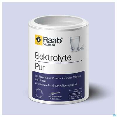 Sie sehen eine Packung Elektrolyte Pur Pulver Raab 170g, Produktbild: 03 Elektrolyte Pur Pulver Raab 170g, A-Nr.: 5870616 - 03