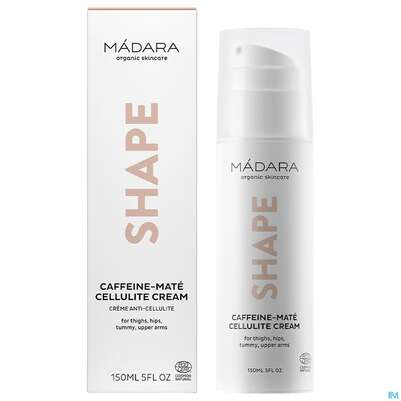 Sie sehen eine Packung Madara Shape Cellulite Cream Caffeine-mate 150ml, Produktbild: 05 Madara Shape Cellulite Cream Caffeine-mate 150ml, A-Nr.: 5437641 - 05