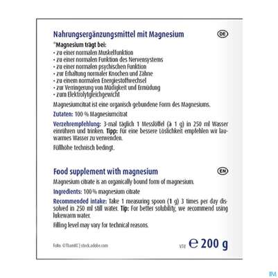 Magnesium Citrat Pulver Raab 200g, A-Nr.: 5870444 - 04