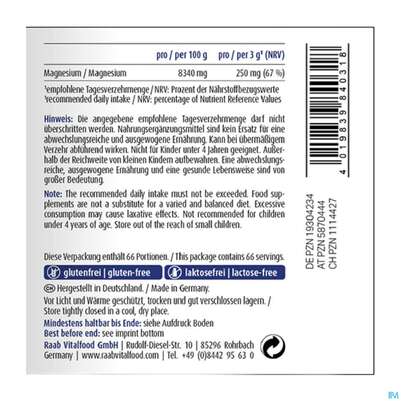 Magnesium Citrat Pulver Raab 200g, A-Nr.: 5870444 - 05