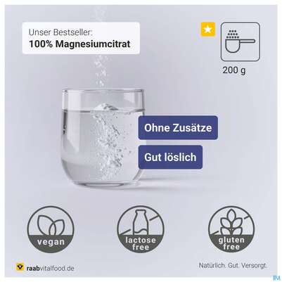 Magnesium Citrat Pulver Raab 200g, A-Nr.: 5870444 - 07