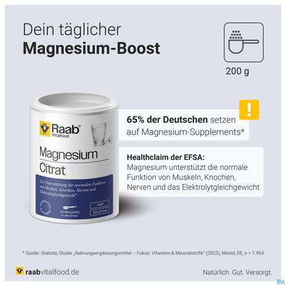 Magnesium Citrat Pulver Raab 200g, A-Nr.: 5870444 - 11