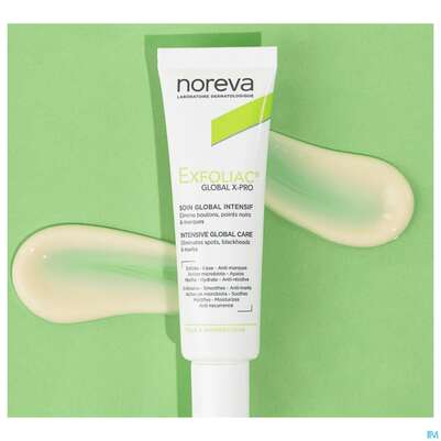 Sie sehen eine Packung Noreva Exfoliac/global X-pro Intensivpflege 30ml, Produktbild: 03 Noreva Exfoliac/global X-pro Intensivpflege 30ml, A-Nr.: 5884819 - 03
