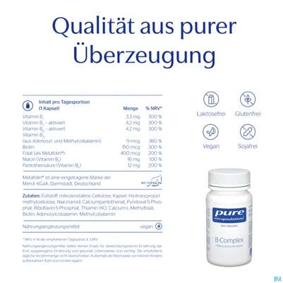 Pure Encapsulations Kapseln B-complex Bce3a 30st, A-Nr.: 5907785 - 05