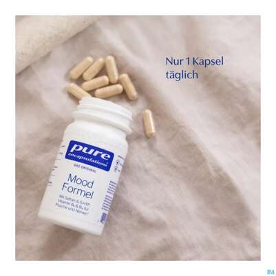 Sie sehen eine Packung Pure Encapsulations Kapseln Mood Formel Mof3a 30st, Produktbild: 08 Pure Encapsulations Kapseln Mood Formel Mof3a 30st, A-Nr.: 5828040 - 08
