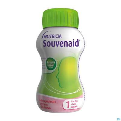 Souvenaid 125ml Vitalflasche Erdbeere 4st, A-Nr.: 4133583 - 02