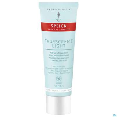 Sie sehen eine Packung Speick Thermal/sensitiv Tagescreme Light Nr 61164 50ml, Produktbild: 01 Speick Thermal/sensitiv Tagescreme Light Nr 61164 50ml, A-Nr.: 5710083 - 01