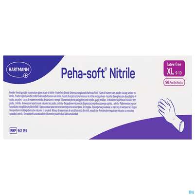 Untersuchungshandschuhe Peha/soft/puderfrei Nitrile Unsteril Xl 90st, A-Nr.: 3423391 - 02