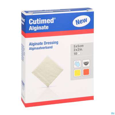 Wundverband Cutimed/alginate Hydroaktiv Steril 5x 5cm 72634 10st, A-Nr.: 5909324 - 02