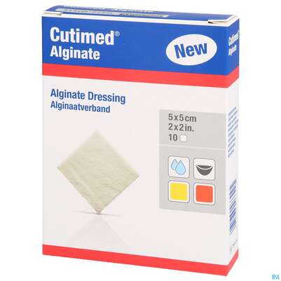 Wundverband Cutimed/alginate Hydroaktiv Steril 5x 5cm 72634 10st, A-Nr.: 5909324 - 04