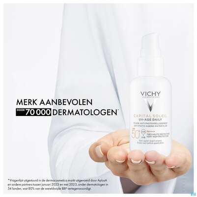 Sie sehen eine Packung Sonnenprodukte Vichy/capital Soleil Gesichtscreme Uv-age Lsf50+ 40ml, Produktbild: 27 Sonnenprodukte Vichy/capital Soleil Gesichtscreme Uv-age Lsf50+ 40ml, A-Nr.: 5360950 - 27