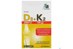 D3+k2 Tabl 2000ie +100ug 120st, A-Nr.: 5296100 - 01