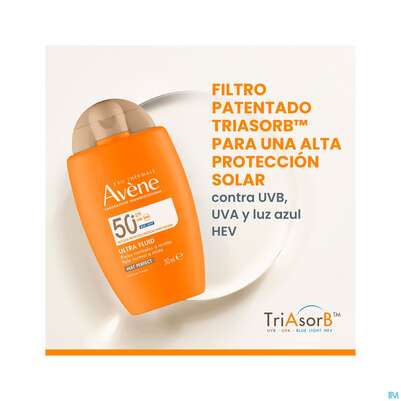Sie sehen eine Packung Sonnenprodukte Avene Ultra/fluid Pefector Lf50+ 50ml, Produktbild: 13 Sonnenprodukte Avene Ultra/fluid Pefector Lf50+ 50ml, A-Nr.: 5826420 - 13
