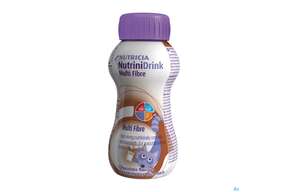 Nutrini/drink Flasche Multifibre 200ml Schokolade 24st, A-Nr.: 3274666 - 01