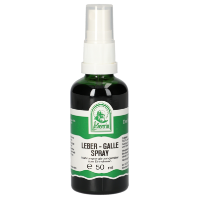 Sie sehen eine Packung LEBER-GALLE SPRAY 50 ML, Produktbild: 01 LEBER-GALLE SPRAY 50 ML, A-Nr.: 4800298 - 01