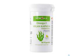 Omega -3 Norsan Kapseln/vegan/pflanz. Algenoel,hochd. 80st, A-Nr.: 5475162 - 01