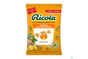 Ricola Zuckerfrei Ingwer Orangenminze Beute 75g, A-Nr.: 5627407 - 01