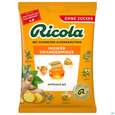 Sie sehen eine Packung Ricola Zuckerfrei Ingwer Orangenminze Beute 75g, Produktbild: 02 Ricola Zuckerfrei Ingwer Orangenminze Beute 75g, A-Nr.: 5627407 - 02