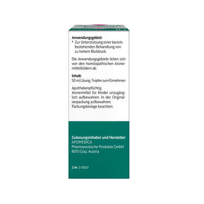 Apozema® Nr. 10 Bluthochdruck-Tropfen, A-Nr.: 0987880 - 06