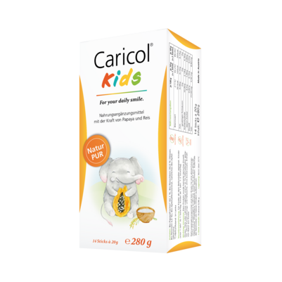 Sie sehen eine Packung Caricol®-Kids, Produktbild: 01 Caricol®-Kids, A-Nr.: 6109407 - 01