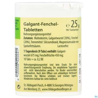 Sie sehen eine Packung Biofit Hild Tabs Pilogal Pl 25g, Produktbild: 03 Biofit Hild Tabs Pilogal Pl 25g, A-Nr.: 2777804 - 03