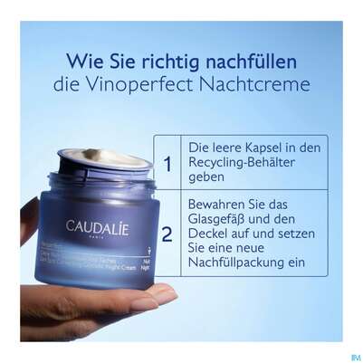 Sie sehen eine Packung Caudalie Vinoperfect Nachtcreme Nf 50ml, Produktbild: 06 Caudalie Vinoperfect Nachtcreme Nf 50ml, A-Nr.: 5970306 - 06