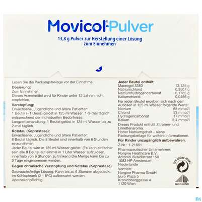 Movicol Pulver Stick 10st, A-Nr.: 5525753 - 03