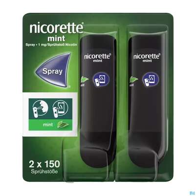 Nicorette Spray 1mg/spruehstoss Z.anw.i.d.mundhoehle lösung Mint 1st, A-Nr.: 3916136 - 01