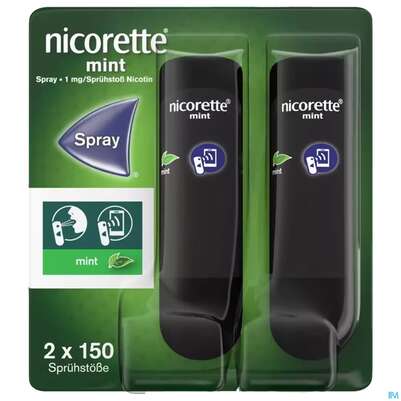 Nicorette Spray 1mg/spruehstoss Z.anw.i.d.mundhoehle lösung Mint 1st, A-Nr.: 3916136 - 02