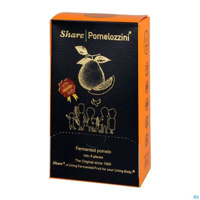 Sie sehen eine Packung Share Pomelozzini Fermentierte Pomelo 4st, Produktbild: 04 Share Pomelozzini Fermentierte Pomelo 4st, A-Nr.: 5413540 - 04