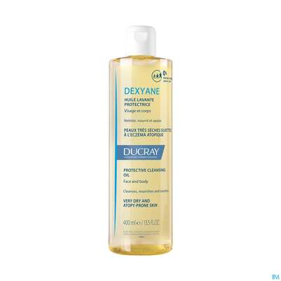 Sie sehen eine Packung Ducray Dexyane Schützendes Reinigungsöl 400ml, Produktbild: 02 Ducray Dexyane Schützendes Reinigungsöl 400ml, A-Nr.: 5630705 - 02