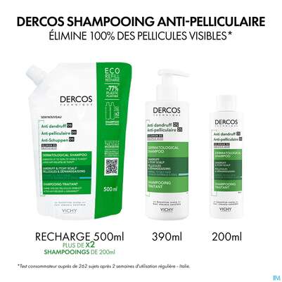 Shampoon Vichy/dercos Anti-schuppen Pflege Fettiges Haar 390ml, A-Nr.: 4491874 - 14
