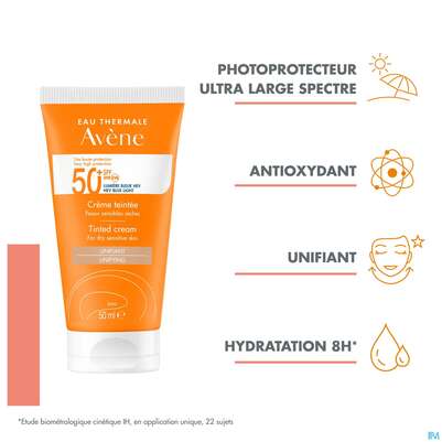Avène Getönte Sonnencreme Spf 50+ 50ml, A-Nr.: 5598953 - 21