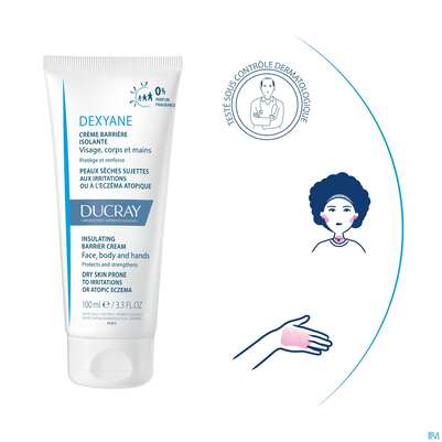 Sie sehen eine Packung Ducray Dexyane Schützende Barriere-creme 100ml, Produktbild: 11 Ducray Dexyane Schützende Barriere-creme 100ml, A-Nr.: 5413014 - 11