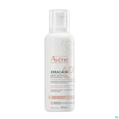 Sie sehen eine Packung Avène Xeracalm A.d Rückfettende Creme 400ml, Produktbild: 03 Avène Xeracalm A.d Rückfettende Creme 400ml, A-Nr.: 4942897 - 03