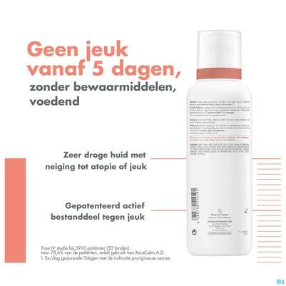 Sie sehen eine Packung Avène Xeracalm A.d Rückfettende Creme 400ml, Produktbild: 13 Avène Xeracalm A.d Rückfettende Creme 400ml, A-Nr.: 4942897 - 13