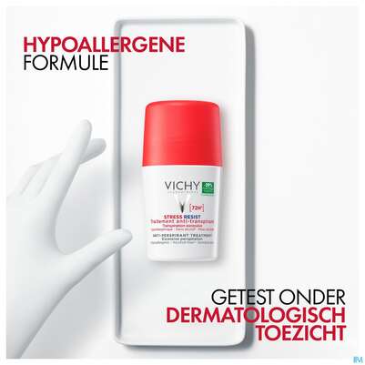 Sie sehen eine Packung Vichy Deodorant Stress Resist 72h 50ml, Produktbild: 23 Vichy Deodorant Stress Resist 72h 50ml, A-Nr.: 4406006 - 23