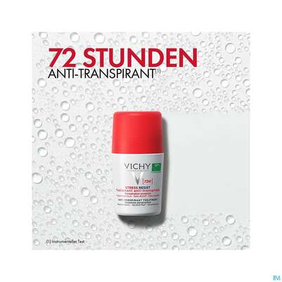 Sie sehen eine Packung Vichy Deodorant Stress Resist 72h 50ml, Produktbild: 27 Vichy Deodorant Stress Resist 72h 50ml, A-Nr.: 4406006 - 27